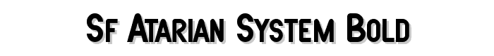 SF Atarian System Bold font
